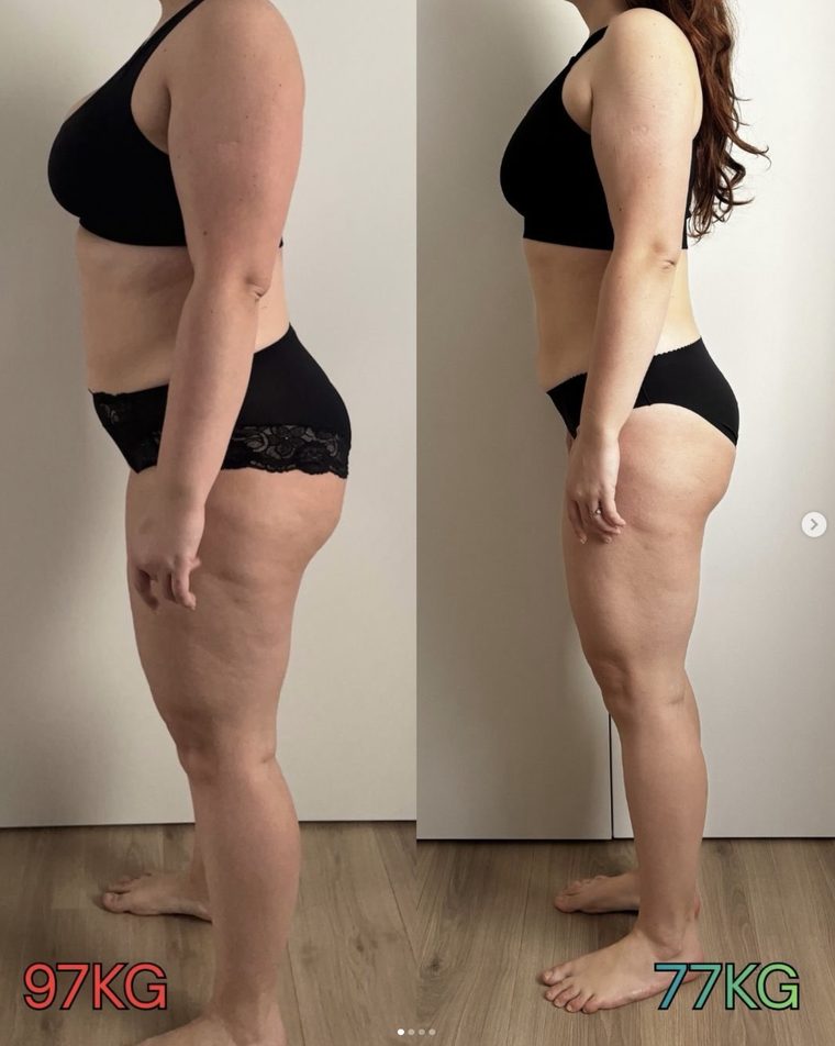 Jolitos transformacija — 97 kg → 77 kg
